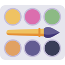 education,art and design,paint brush,color palette,Watercolor